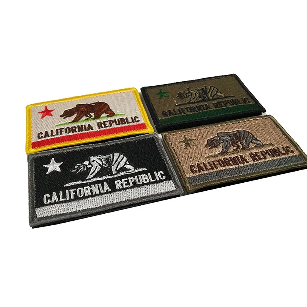 Parche bandera California MOLLE – Gancho y bucle táctico resistente - imagen 4