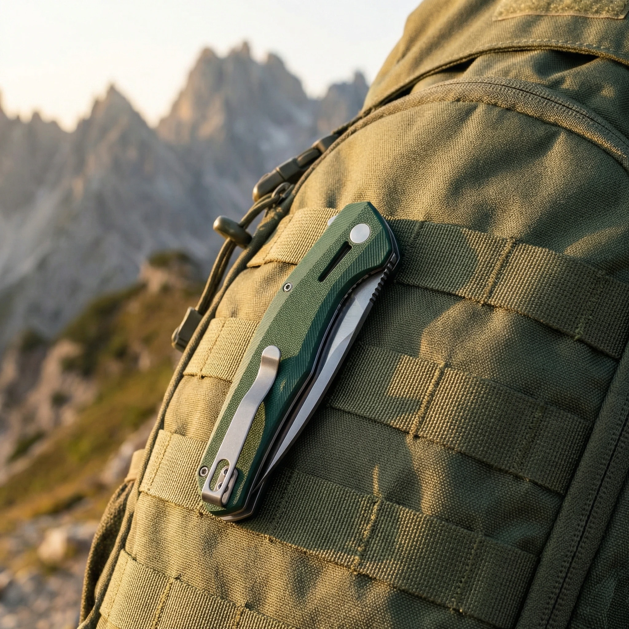 Cuchillo plegable táctico para camping y senderismo de emergencia