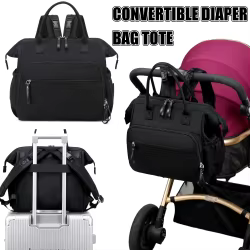 Mochila cambiador táctica convertible con cierre estanco y asas reforzadas