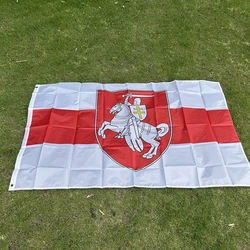 Bandera Bielorrusia poliéster con escudo para exterior e interior