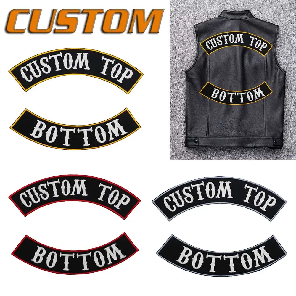 Parche termoadhesivo motociclista bordado para chaquetas cuero