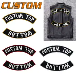 Parche termoadhesivo motociclista bordado para chaquetas cuero