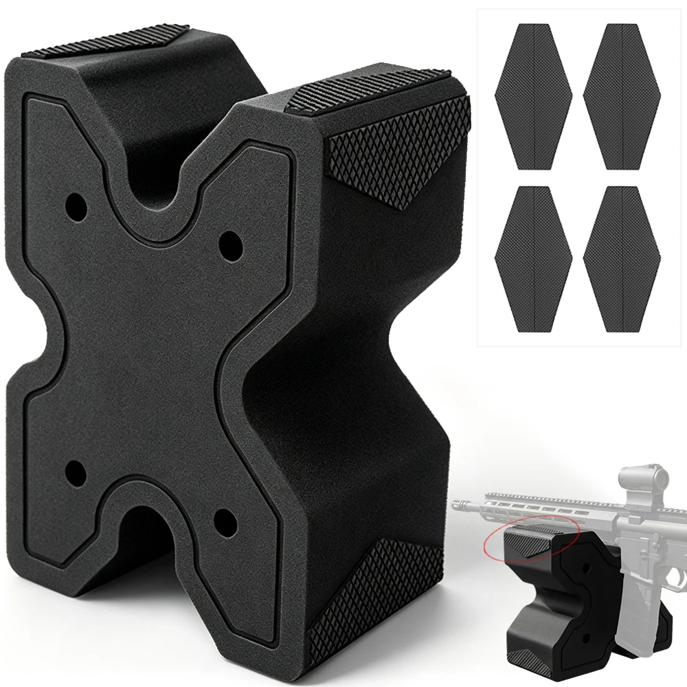 Soporte de tiro táctico para rifle con almohadillas antideslizantes