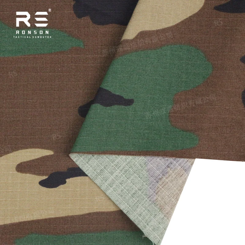 Tela ripstop táctica camuflaje bosque para uniforme de algodón - imagen 5