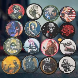 Tankman Reaper Parche Moral Táctico Esqueleto Velcro Mochila Sombrero