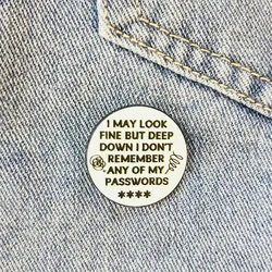 Broche con texto divertido mujer, accesorio para bolso