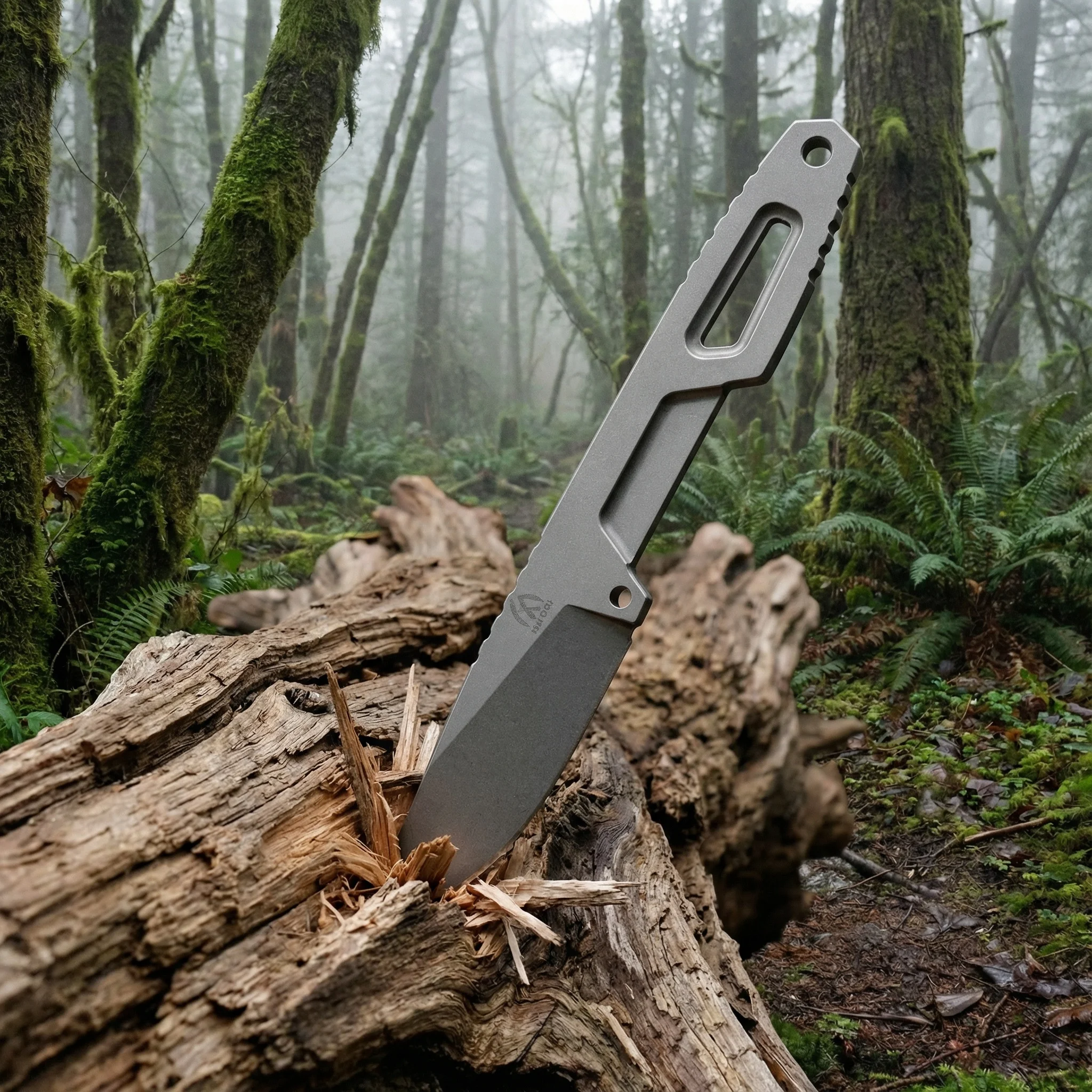 Cuchillo táctico fijo mini con funda para aire libre y supervivencia - imagen 5