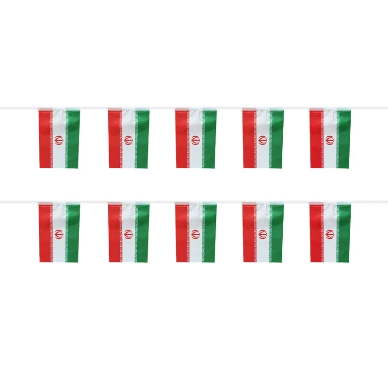 Banderas de Irán en cuerda, vista general del producto