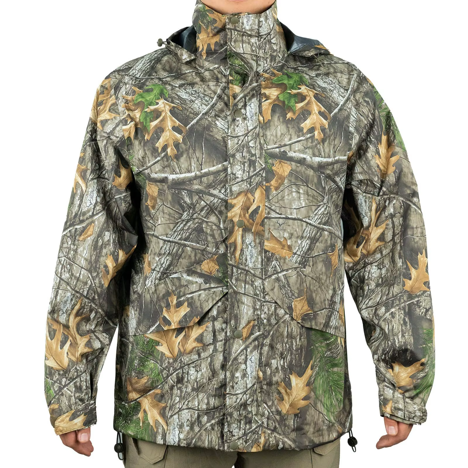 Poncho impermeable táctico woodland – Ligero y compactable