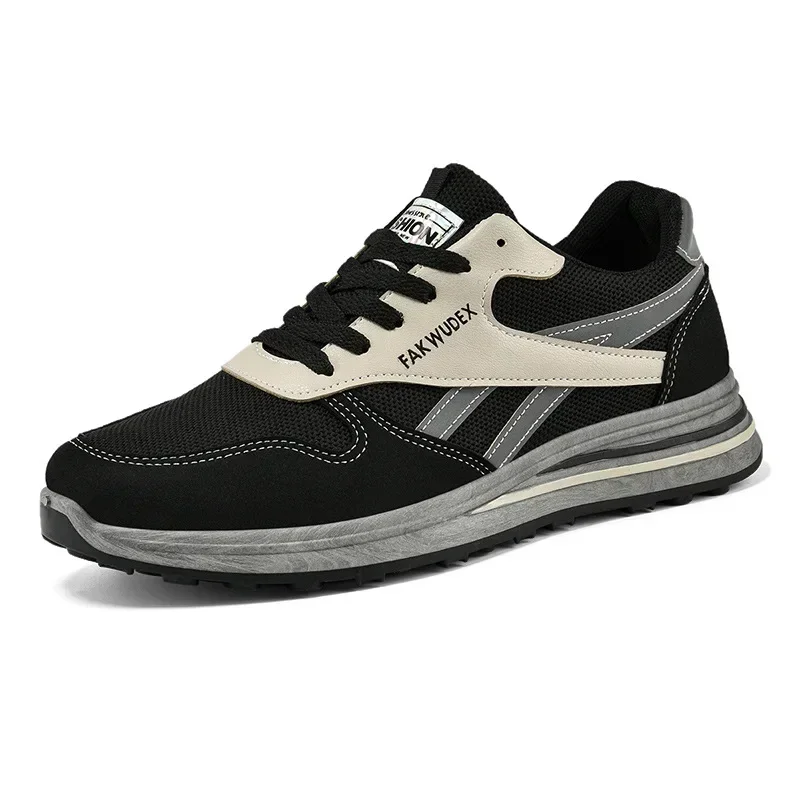 Zapatillas running hombremeshtranspirables de gamuza