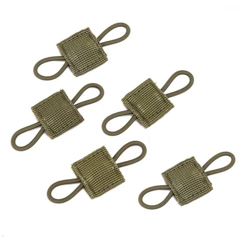 Correas tácticas MOLLE elásticas para mochila con mosquetón y cordón - imagen 2