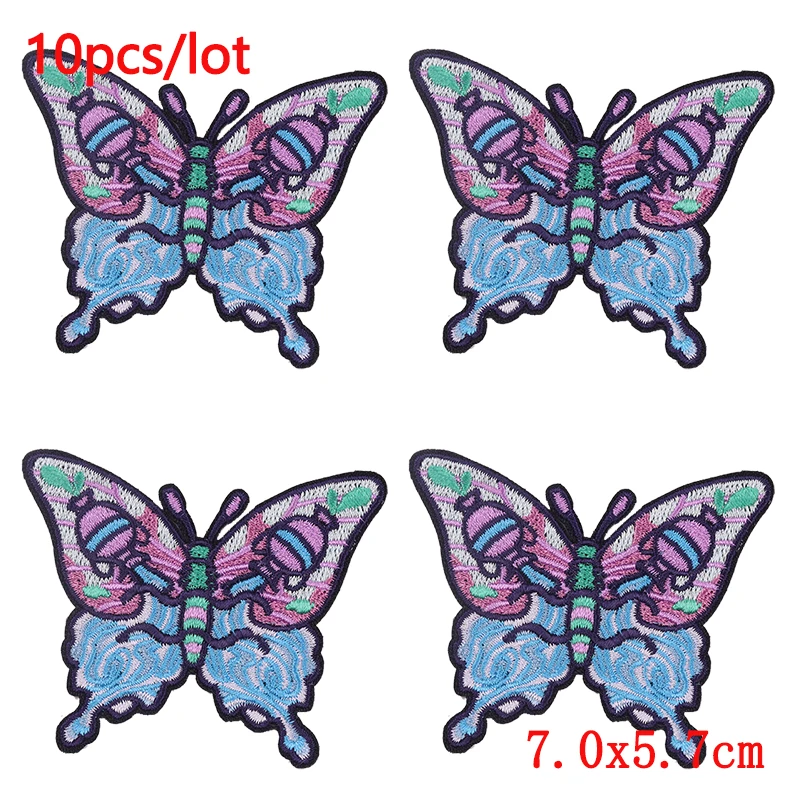 Parche termoadhesivo bordado insectos vintage mariposas y polillas - imagen 3