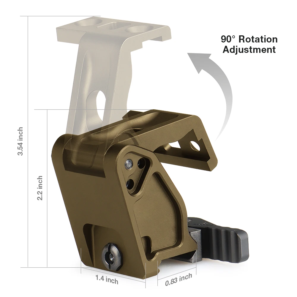 Elevador de montaje alto para magnificador G33 – Adaptador táctico - imagen 2