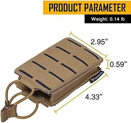 Portacargadores triple abierto MOLLE para M4, M16 y AR-15 5,56 mm - imagen 4
