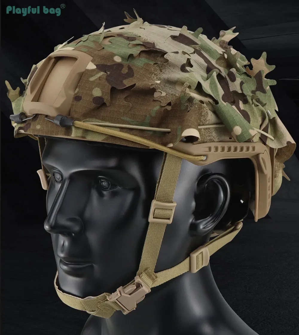 Cubierta de camuflaje para casco rápido PLAYFUL BAG — vista frontal