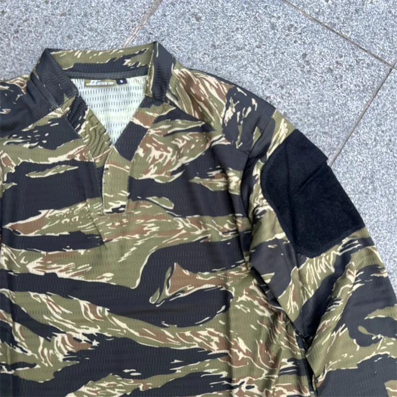 Velocity Camiseta táctica manga larga transpirable secado rápido caza