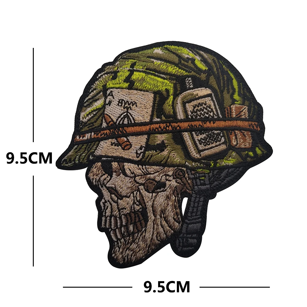 Parche PVC soldado esqueleto para chaleco táctico y ropa militar - imagen 4
