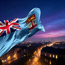 Viti Viji bandera de poliéster Fiyi para campamento y exterior