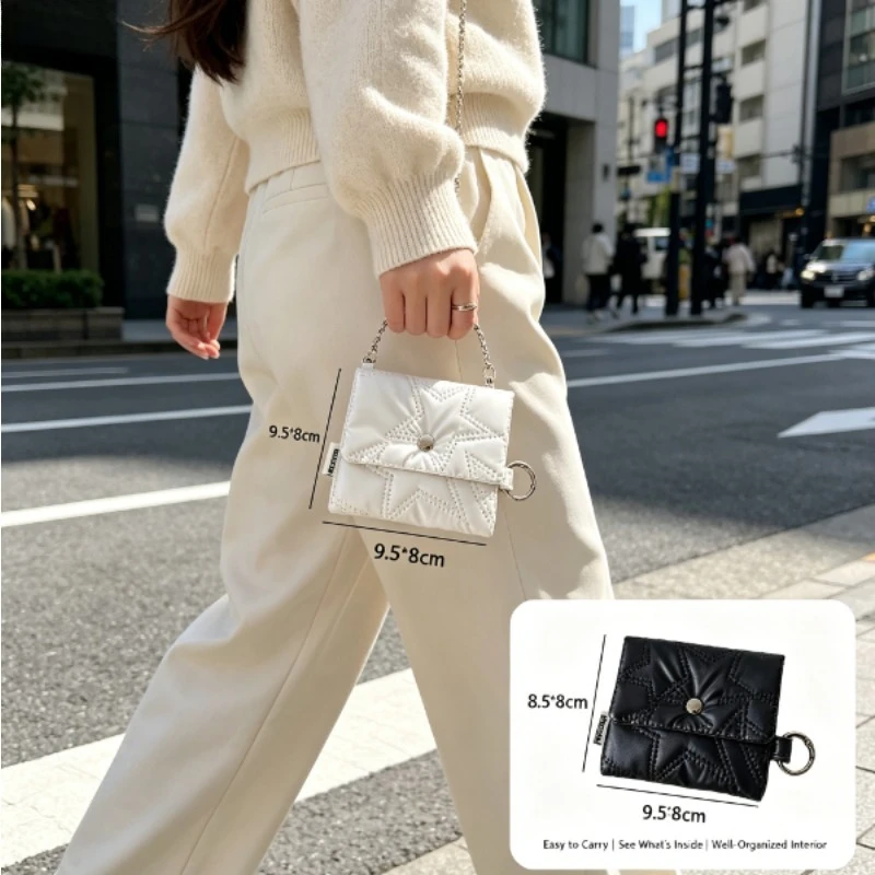 Bolso organizador estrella coreana cadena para auriculares cables - imagen 2