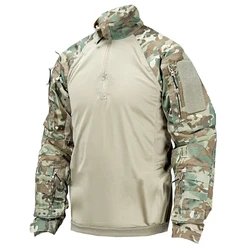Camisa táctica Frog para hombre secado rápido manga larga camuflaje