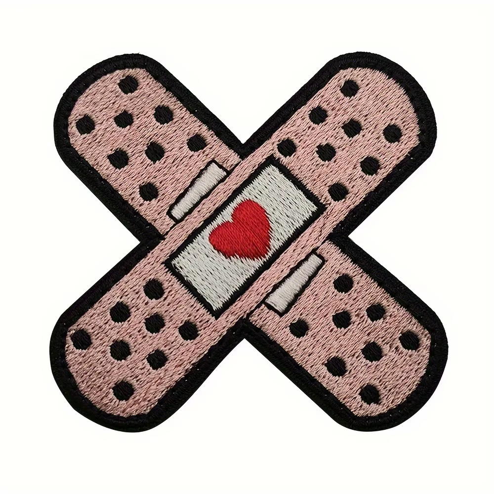 BANDAGE-AID Parche velcro táctico bordado para mochila MOLLE gorra - imagen 5