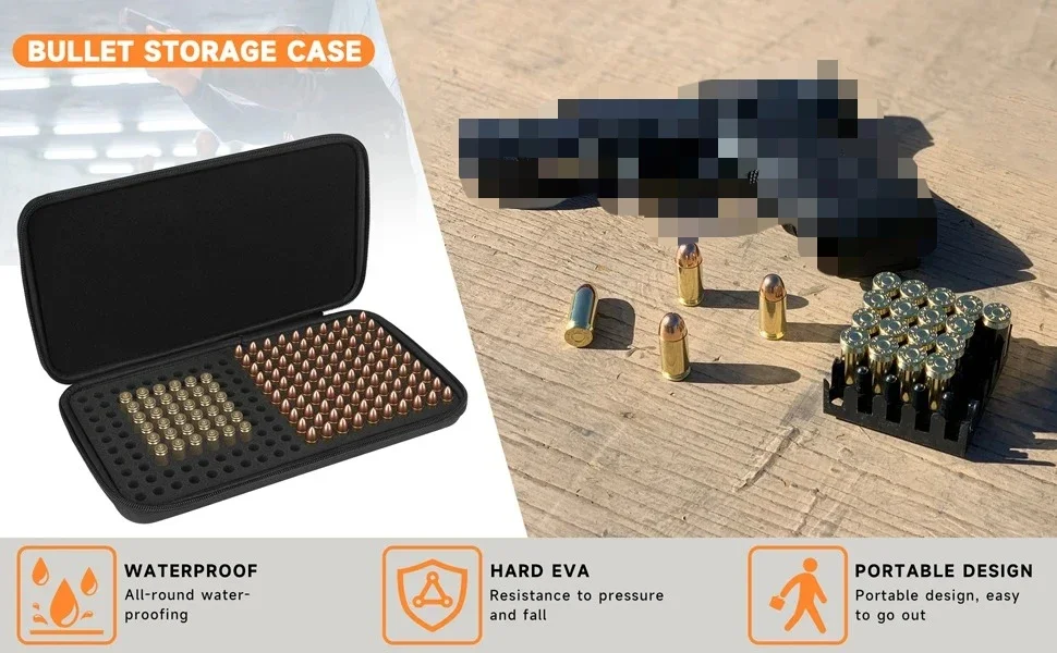 Caja de almacenamiento segura para organizar municiones
