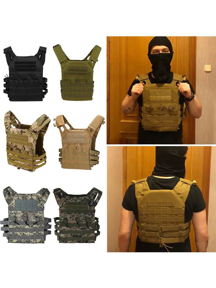 Chaleco táctico JPC con liberación rápida y bolsas MOLLE para revistas - imagen 4