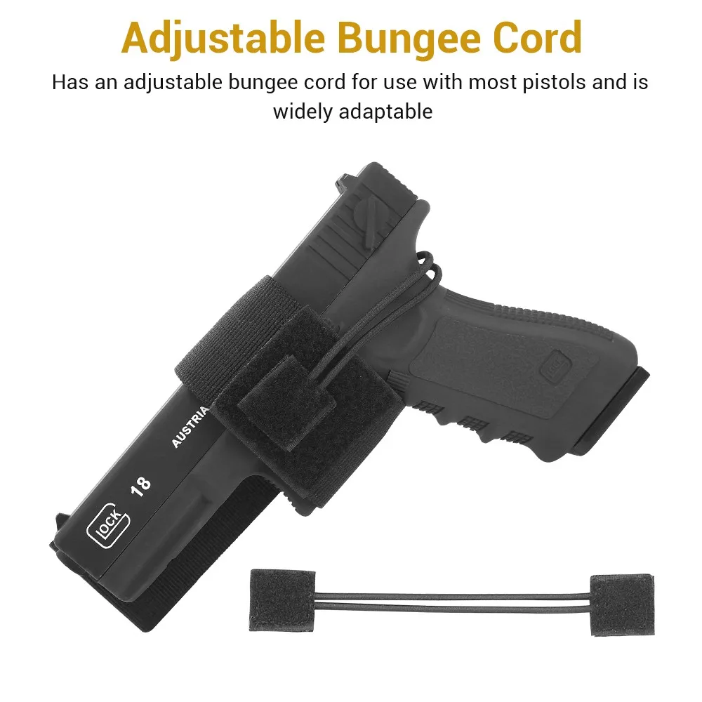 Funda táctica para pistola oculta extracción rápida gancho y bucle - imagen 2