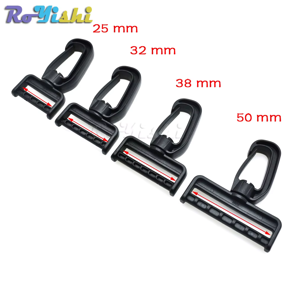 Mosquetón giratorio plástico MOLLE para correas y mochilas tácticas - imagen 5
