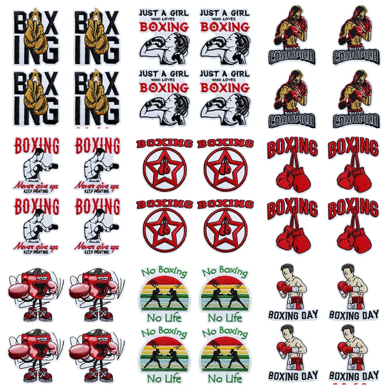 Parche bordado termoadhesivo para guantes de boxeo y ropa táctica - imagen 5