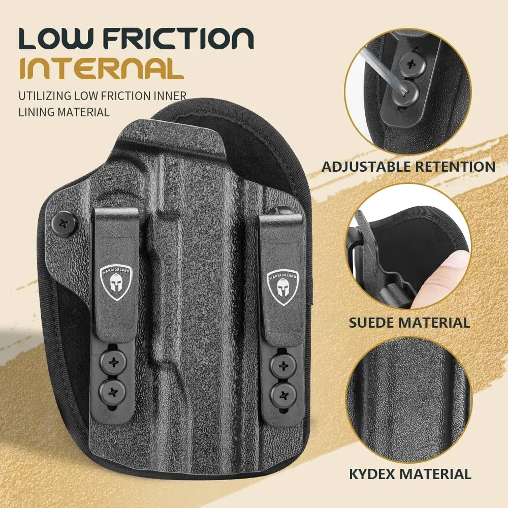 Funda Kydex-nailon 1911 5" sin riel, corte óptico, derecha - imagen 4