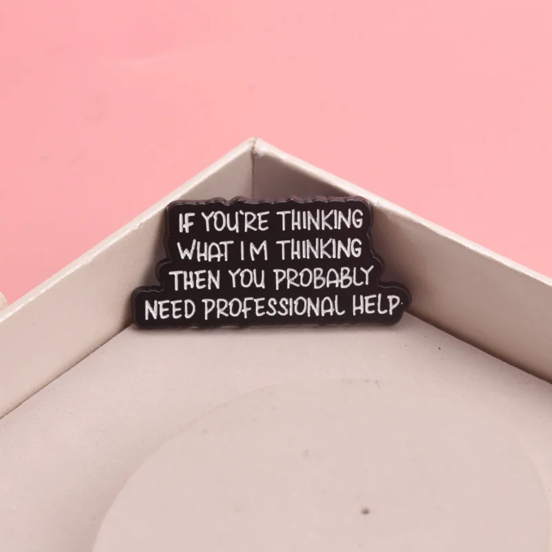Pin esmaltado vintage humor sarcástico broche cita desafiante - imagen 2