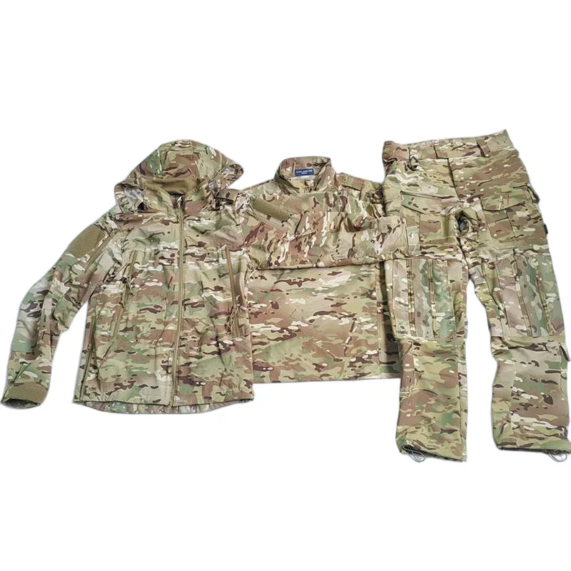 Chaqueta táctica anti-viento concha dura camuflaje - imagen 2