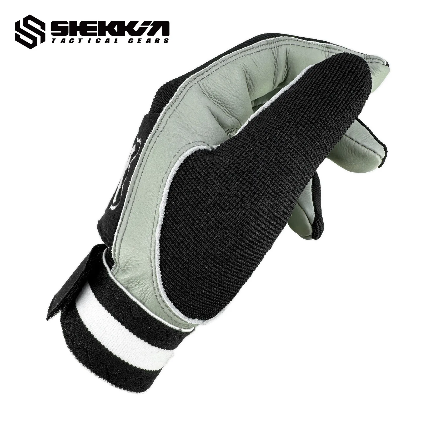 Guantes fútbol americano Shekkingears Neumann Tackified negro - imagen 4