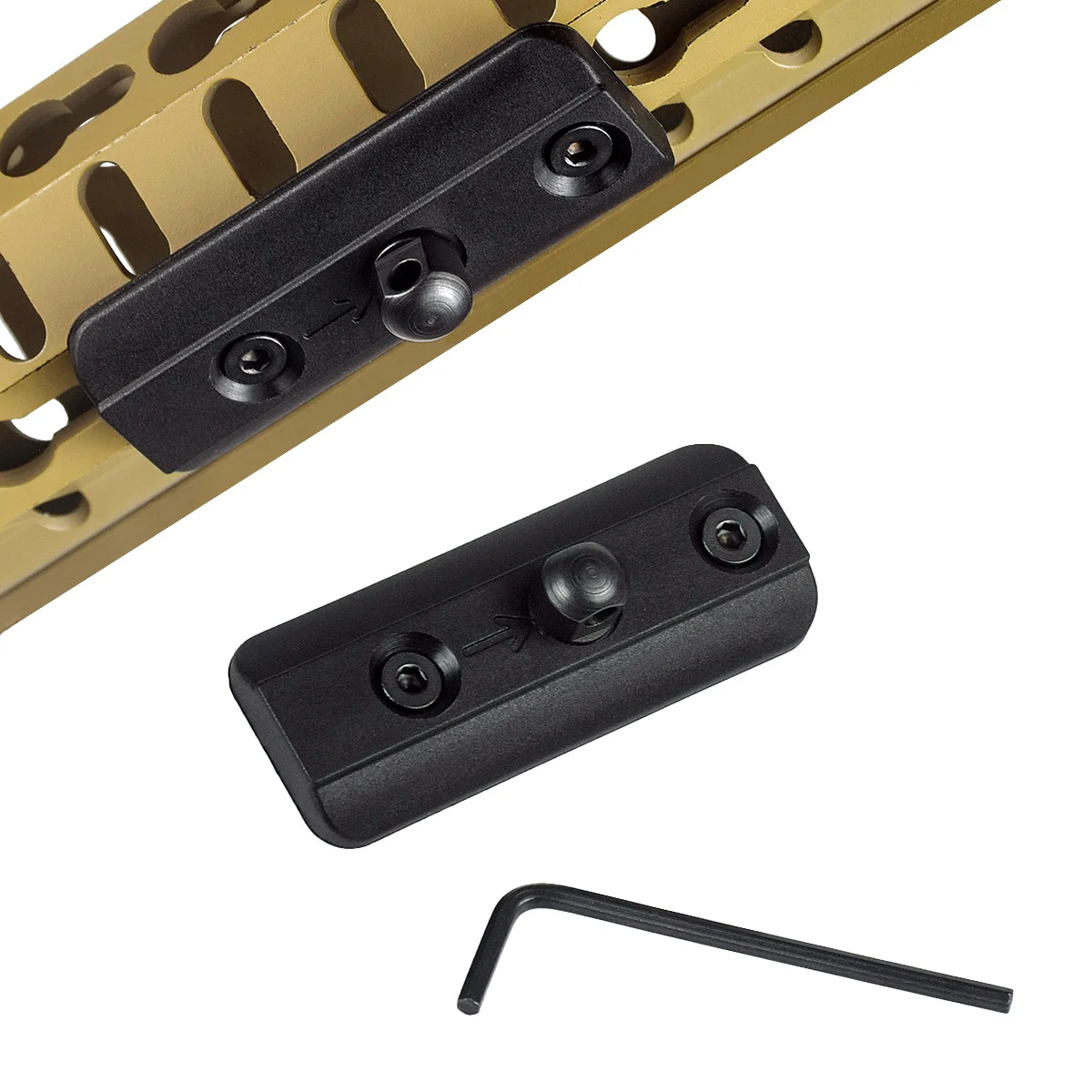 Adaptador bípode trípode mariposa Picatinny KeyMod – liberación rápida