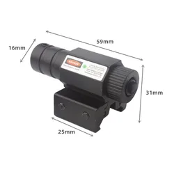Mira láser táctica multicolor ajustable en riel Picatinny airsoft