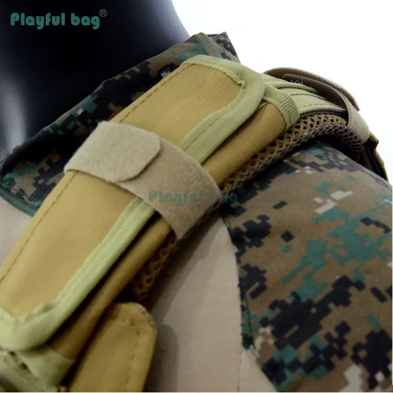 Hombreras transpirables antideslizantes MOLLE para chaleco táctico ligero - imagen 5