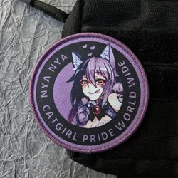 Parche morale anime – Chevron adhesivo velcro para mochila