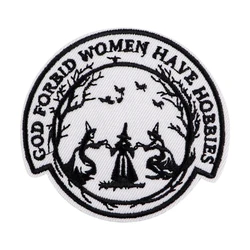 Parche bordado bruja para planchar – accesorio de ropa divertido