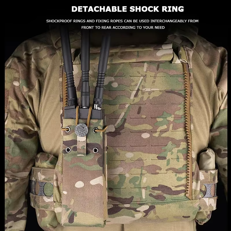 Bolsa radio MPU5 MOLLE riñonera para walkie talkie caza - imagen 3