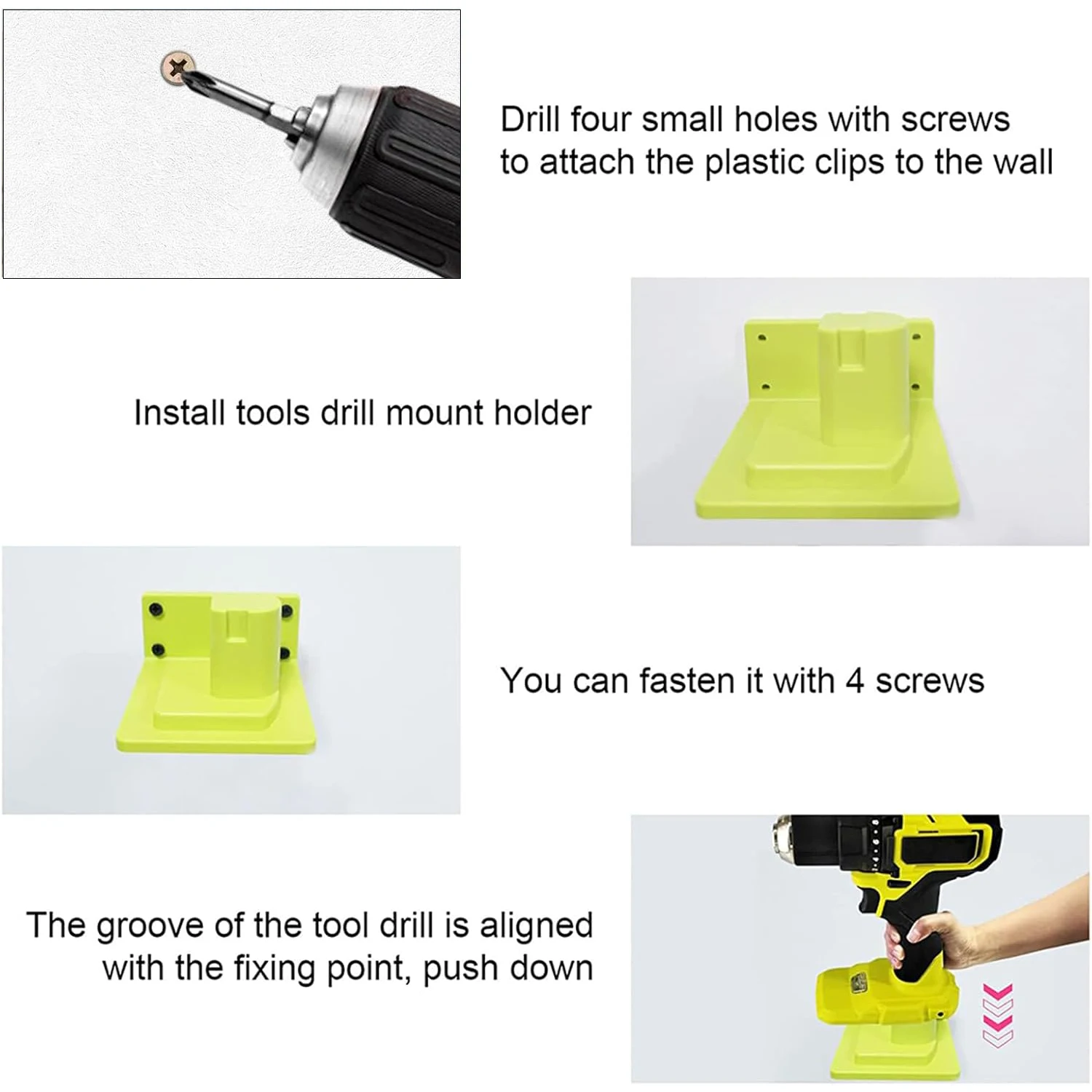 Ryobi Soporte de pared para taladro 18V y herramientas