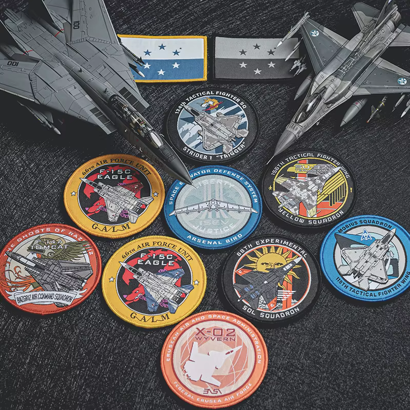 Parche bordado AceCombat – Ala Razgriz táctico militar verde - imagen 4