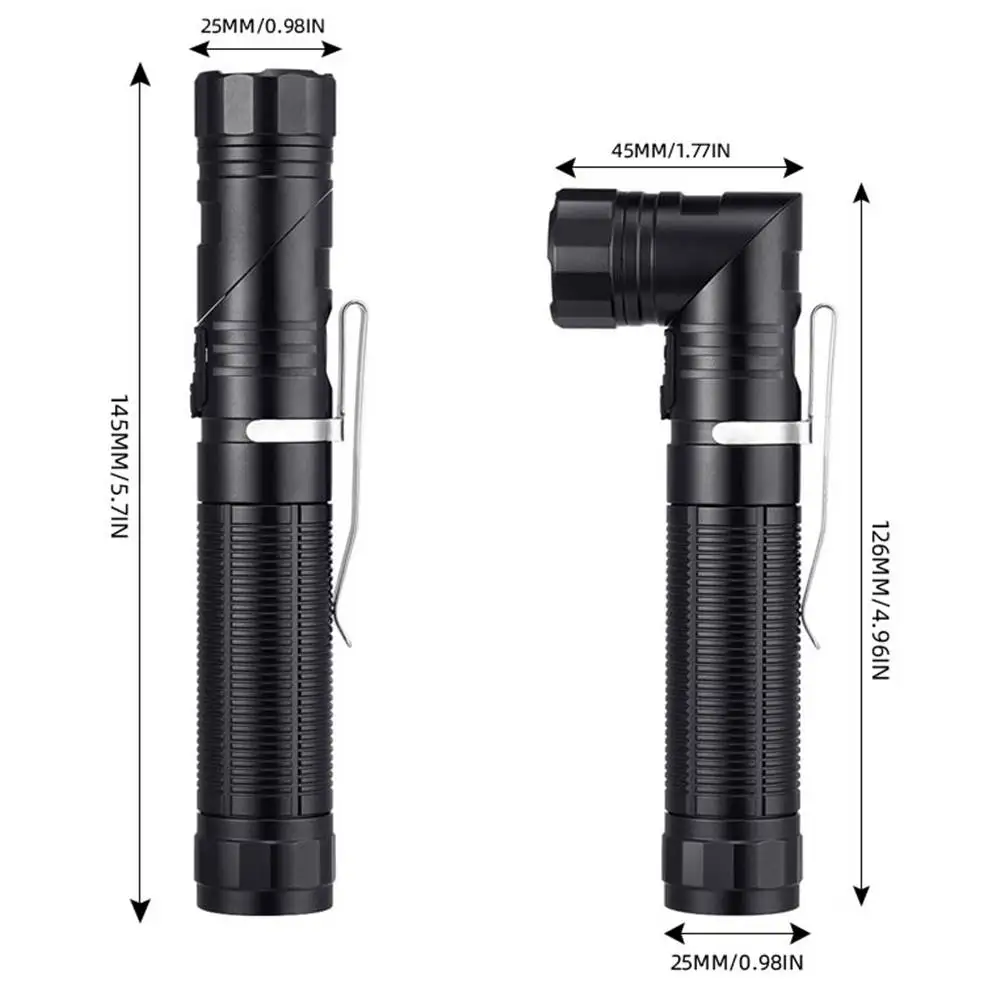 Linterna táctica LED recargable USB magnética para caza y outdoor - imagen 3