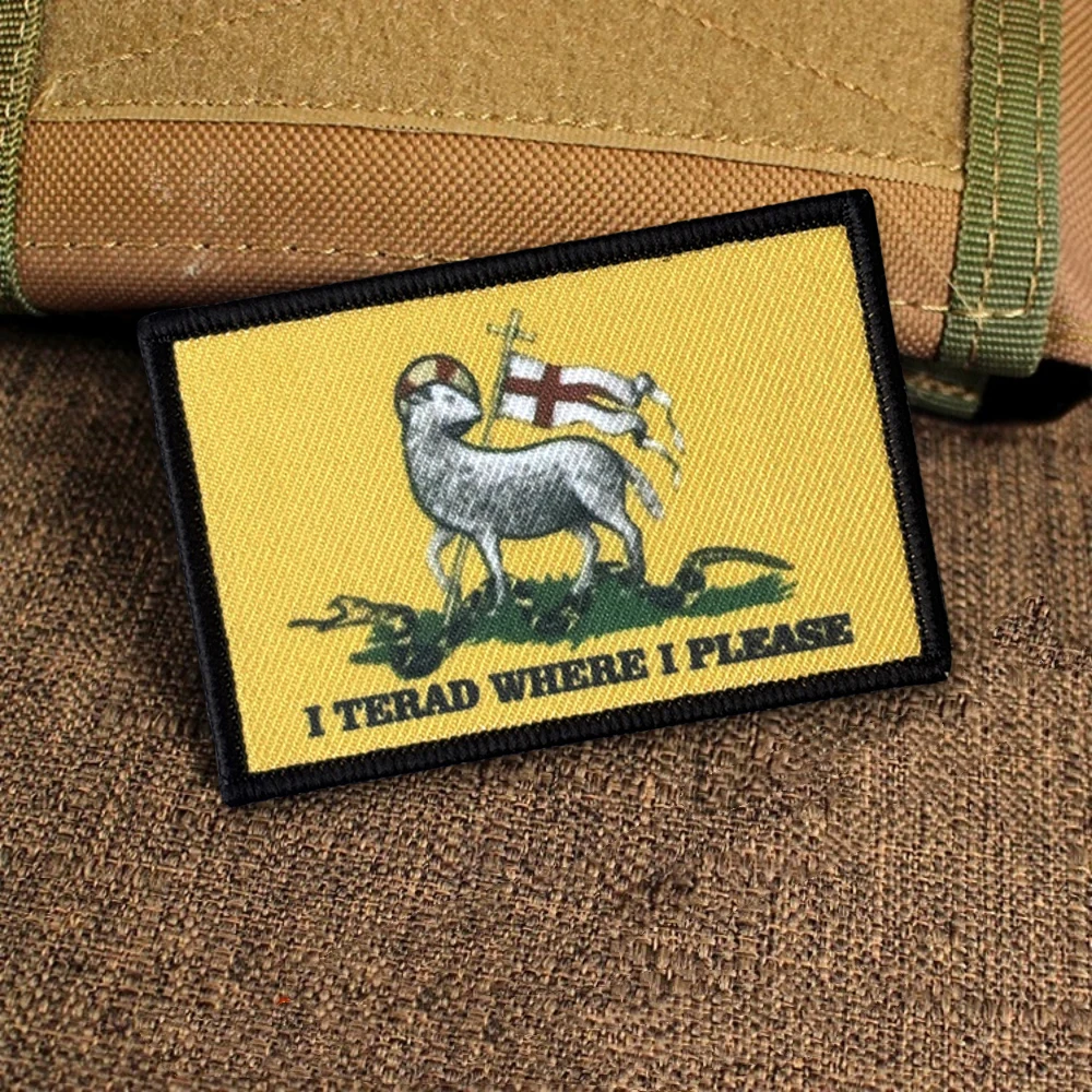 Parche táctico bandera Gadsden gancho y bucle velcro para mochila - imagen 4