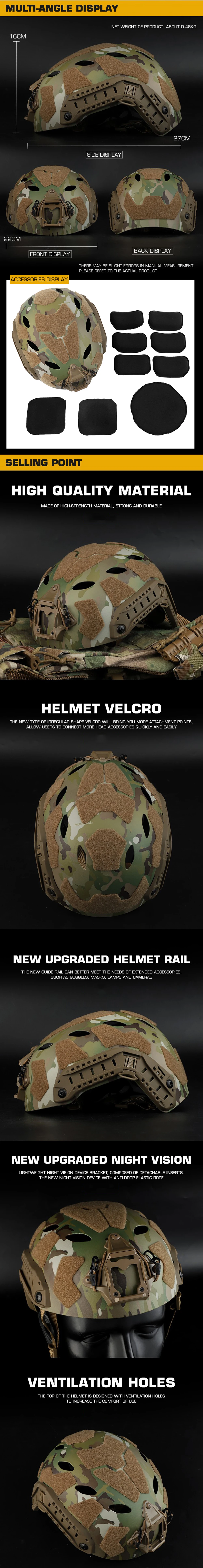 Vista lateral del casco mostrando perfil de corte súper alto