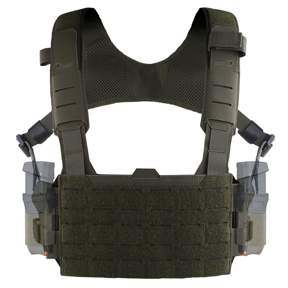 Chaleco táctico HX MOLLE frontal panel de caza y airsoft - imagen 3