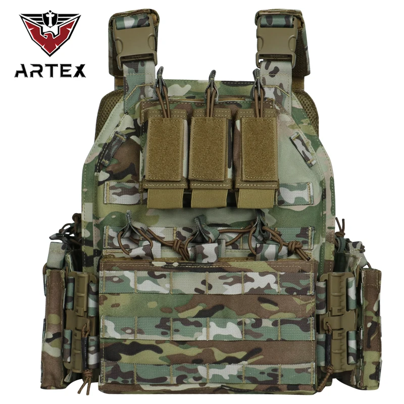 Artex chaleco táctico MOLLE con placa liberación rápida exterior - imagen 5