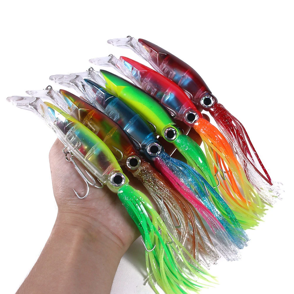 Cebo biónico pulpo Luya para pesca mar – 14cm 40g - imagen 2