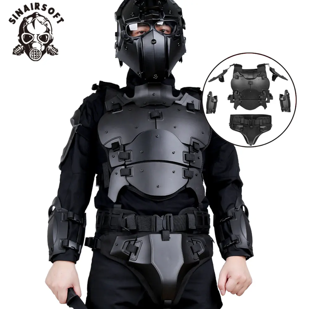 Traje armadura táctica ajustable protección pecho para caza paintball