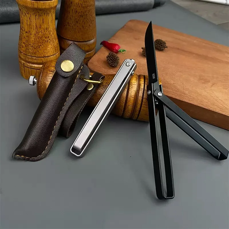 Cuchillo EDC plegable para supervivencia y senderismo de alta dureza - imagen 3